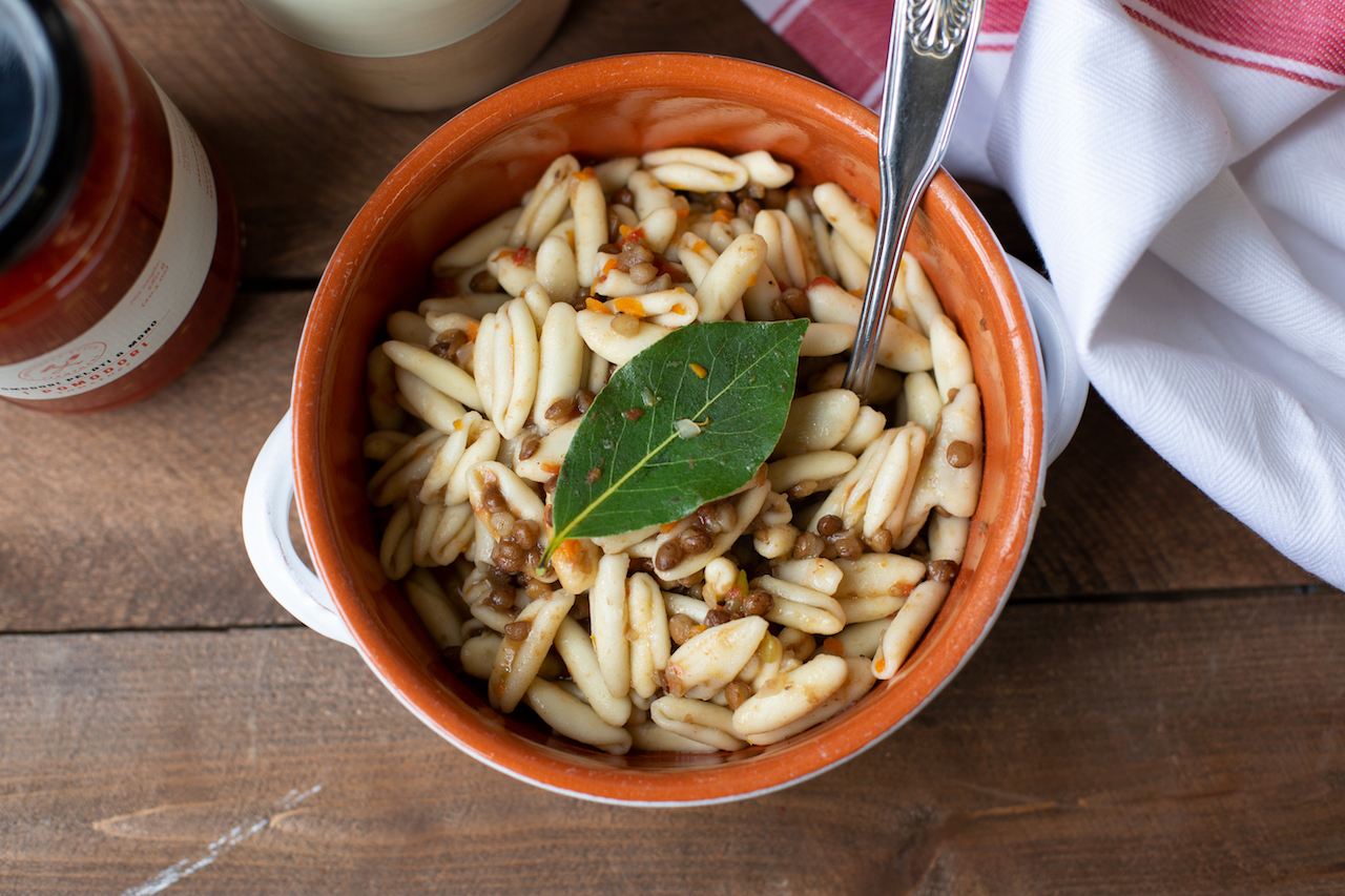 Cavatelli With Lentils Recipe Pugliese Recipes Especially Puglia   CAVATELLI WITH LENTILS 2 LOW RES 